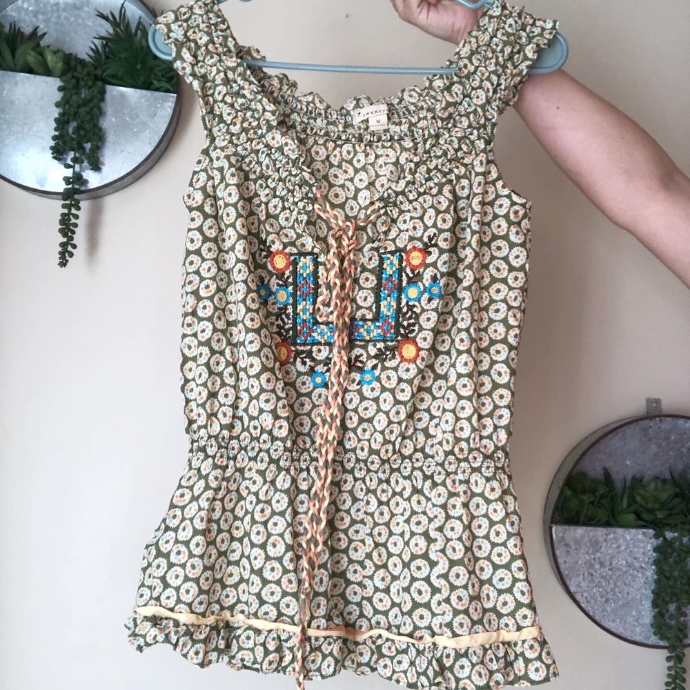 Forever21 Embroidered Blouse